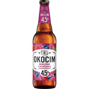PIWO OKOCIM MALINA Z BORÓWKĄ AMERYKAŃSKĄ 4,5 % 500 ml