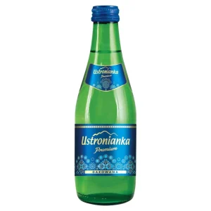 Woda Ustronianka Premium gazowana 330ml szkło/ but. zwrotna